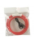 USB akumulator miga noc obroże dla psów świecący zwierzak kołnierz LED Light USB obroża świecące Teddy Flash kołnierz Pet