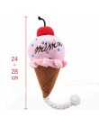 Pawstrip 1pc pluszowe zabawki dla psów skrzypiące kości lody marchewka zabawka do gryzienia dla szczeniaka interaktywne zabawki 