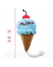 Pawstrip 1pc pluszowe zabawki dla psów skrzypiące kości lody marchewka zabawka do gryzienia dla szczeniaka interaktywne zabawki 