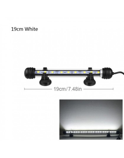 Akwarium LED drążek LED wodoodporne oświetlenie do akwarium 19/29/39/49CM podwodne lampy Aquario akwaria oświetlenie dekoracyjne