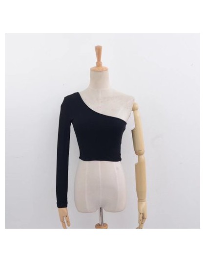 Off Shoulder Sexy kobiet Crop Top z dzianiny kobiety białe czarne bluzki Streetwear elastyczne szorty T shirt Knitting przycięte