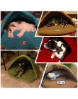6 kolory miękkie Polar runo łóżka dla psów zimowe ciepłe podgrzewana mata dla małych psów Puppy buda dla kotów śpiwór gniazdo ja