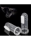 1 sztuk Pet Dog szczoteczka do zębów na palec Puppy pielęgnacja zębów szczotka miękki pies kot szczoteczki do czyszczenia nieświ