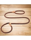 P smycz łańcuchowa Slip Collar pet Walking prowadzi Nylon Dog wspinaczka górska lina puppy szelki dla zwierząt domowych dla mały