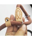 P smycz łańcuchowa Slip Collar pet Walking prowadzi Nylon Dog wspinaczka górska lina puppy szelki dla zwierząt domowych dla mały