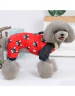 Pet dog jesienne i zimowe ubrania dla psów czworonożne ubrania dla małych psów nadrukowana moda czerwone czarne kolory s-xxl roz