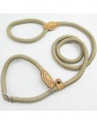 P smycz łańcuchowa Slip Collar pet Walking prowadzi Nylon Dog wspinaczka górska lina puppy szelki dla zwierząt domowych dla mały