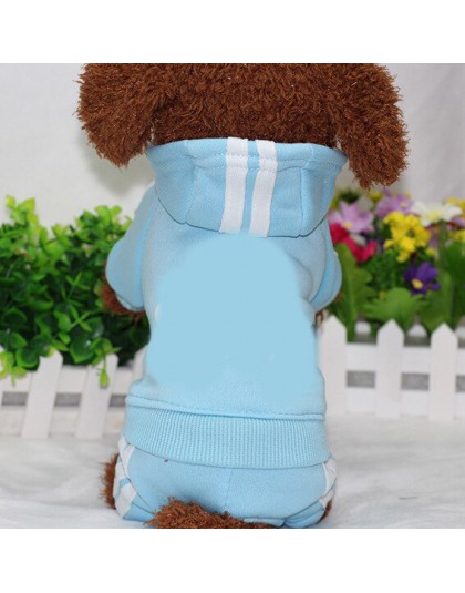 PUOUPUOU Winter Warm Pet Dog odzież bluzy bluza dla małych średnich psów buldog francuski słodka odzież dla szczeniąt XS-XXL