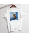 Kot Tom Mouse Jerry nowy Ulzzang S-XXL luźny dorywczo z krótkim rękawem śliczne kobiece nadruk kreskówkowy lato topy koszulki ko