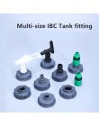 Trwałe złączki zbiornika IBC S60X6 gruba gwintowana nasadka 60mm gwint żeński do złącza adaptera 1/2 ",3/4",1"