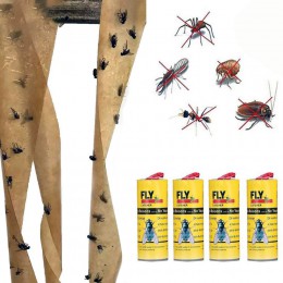 4 sztuk lepkie Ant Fly środek odstraszający papieru wyeliminować lotnicze owadów Bug domu klej flytrap pułapka Catcher Fly Bug M