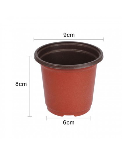 100 sztuk 10*7*9CM plastikowe growbox odporny na upadek taca do sadzonek dla rośliny do domowego ogrodu doniczka przedszkole prz