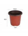 100 sztuk 10*7*9CM plastikowe growbox odporny na upadek taca do sadzonek dla rośliny do domowego ogrodu doniczka przedszkole prz