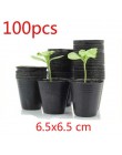 100 sztuk 10*7*9CM plastikowe growbox odporny na upadek taca do sadzonek dla rośliny do domowego ogrodu doniczka przedszkole prz