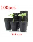 100 sztuk 10*7*9CM plastikowe growbox odporny na upadek taca do sadzonek dla rośliny do domowego ogrodu doniczka przedszkole prz
