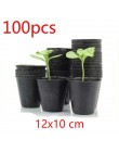 100 sztuk 10*7*9CM plastikowe growbox odporny na upadek taca do sadzonek dla rośliny do domowego ogrodu doniczka przedszkole prz