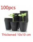 100 sztuk 10*7*9CM plastikowe growbox odporny na upadek taca do sadzonek dla rośliny do domowego ogrodu doniczka przedszkole prz