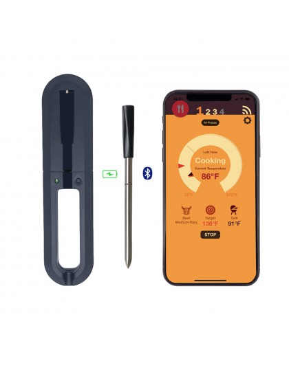 Cyfrowy termometr do mięsa kuchnia inteligentna bezprzewodowa gotowanie termometr spożywczy do grilla Bluetooth piekarnik termom