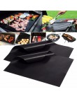 40x3 3/50cm 2 sztuk/zestaw wielokrotnego użytku non-stick grill Mat 0.2mm grube PTFE grill pieczenia wkładki teflonowe gotować P