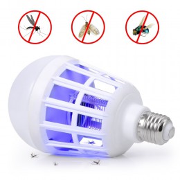 1PC 2 w 1 LED żarówka elektryczna pułapka urządzenie przeciw komarom światła E27 220V elektroniczny przeciw owadom Bug Led lampk