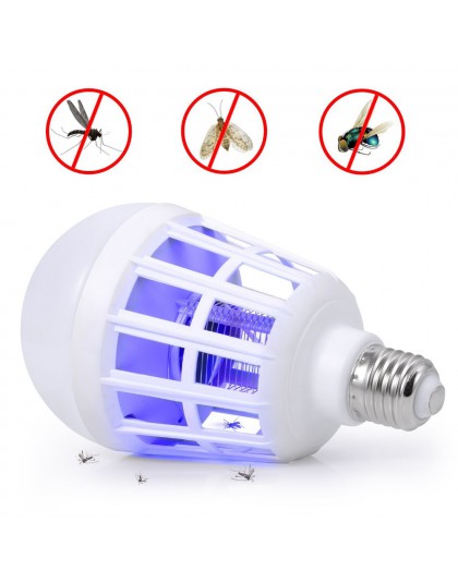 1PC 2 w 1 LED żarówka elektryczna pułapka urządzenie przeciw komarom światła E27 220V elektroniczny przeciw owadom Bug Led lampk
