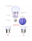 1PC 2 w 1 LED żarówka elektryczna pułapka urządzenie przeciw komarom światła E27 220V elektroniczny przeciw owadom Bug Led lampk