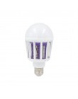 1PC 2 w 1 LED żarówka elektryczna pułapka urządzenie przeciw komarom światła E27 220V elektroniczny przeciw owadom Bug Led lampk