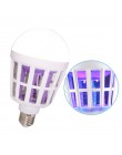 1PC 2 w 1 LED żarówka elektryczna pułapka urządzenie przeciw komarom światła E27 220V elektroniczny przeciw owadom Bug Led lampk