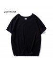 MOINWATER nowych kobiet czarne białe koszulki Lady trwała bawełna koszulki t-shirty z krótkim rękawem kobiet lato topy dla kobie