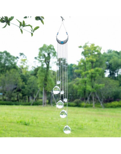 H & D Blue Evil Eye Wall wiszące krople twórca tęczy Crystal Suncatcher z kulkami kryształowy pryzmat dla domu, dekoracja okienn