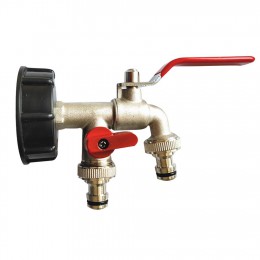 Zbiornik IBC Adapter S60X6 1/2 "wąż ogrodowy kran zbiornik na wodę złącze węża z kranu wymiana złączka zawór narzędzia ogrodowe