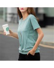 T-shirty damskie miękkie bawełniane Casual Women topy koszule letnia koszulka elastyczna 2020 podkoszulek z krótkim rękawem Ladi