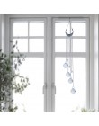 H & D Blue Evil Eye Wall wiszące krople twórca tęczy Crystal Suncatcher z kulkami kryształowy pryzmat dla domu, dekoracja okienn