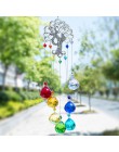 H & D Crystal Suncatcher czakra kolory kulki pryzmat drzewo życia okno do zawieszenia Rainbow Sun Catcher Christmas Home Decor