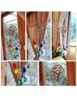 H & D Crystal Suncatcher czakra kolory kulki pryzmat drzewo życia okno do zawieszenia Rainbow Sun Catcher Christmas Home Decor