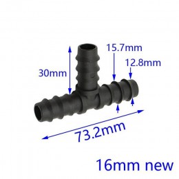 1/2 "wąż ogrodowy tee rozdzielacz wody 16mm wąż 3-way złącze ogród złącze irygacyjne kolczasty nawadniania kropelkowego armatura