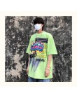 NiceMix 2020 moda w koreańskim stylu moda uliczna panie jesień punkowe topy Tees kobiety drukowane z długim rękawem t-shirty Cas