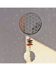 H & D kryształowy kwiat życia Suncatcher twórca tęczy okno wiszący ornament pamiątka świąteczny prezent dekoracja ślubna domu