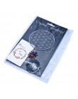 H & D kryształowy kwiat życia Suncatcher twórca tęczy okno wiszący ornament pamiątka świąteczny prezent dekoracja ślubna domu