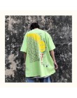 NiceMix 2020 moda w koreańskim stylu moda uliczna panie jesień punkowe topy Tees kobiety drukowane z długim rękawem t-shirty Cas