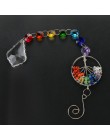 H & D drzewo życia kryształowy pryzmat Ball Suncatcher twórca tęczy żyrandol Decor Chakra okno ogród wiszący wisiorek ornament