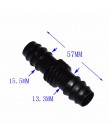 Wxrwxy 16mm prosto barb kolczasty dwukierunkowe złącze 1/2 "wąż naprawa wspólne złącze z tworzywa sztucznego 16mm prosto barb 12
