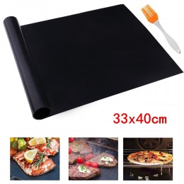 LMETJMA grill mata do grillowania wielokrotnego użytku non-stick grill gotowanie maty z olej szczotka grill żaroodporny wkładki 