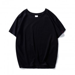 MOINWATER nowych kobiet czarne białe koszulki Lady trwała bawełna koszulki t-shirty z krótkim rękawem kobiet lato topy dla kobie