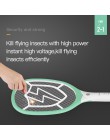 2200V elektryczny owad rakieta Swatter Zapper USB 1200mAh akumulator packa na komary Kill Fly 3 sieć łapka na owady zabójca puła