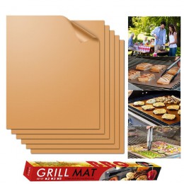 2 sztuk/5 sztuk/6 sztuk grill mata non-stick grill pieczenia wkładki wielokrotnego użytku arkusze do gotowania PTFE pieczenia bl