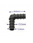 1/2 "wąż ogrodowy złącze kątowe 16mm wąż barb zgięcia kolana stawów 90 stopni 3-way złącze do nawadniania do naprawy wspólne 7 s