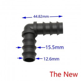 1/2 "wąż ogrodowy złącze kątowe 16mm wąż barb zgięcia kolana stawów 90 stopni 3-way złącze do nawadniania do naprawy wspólne 7 s
