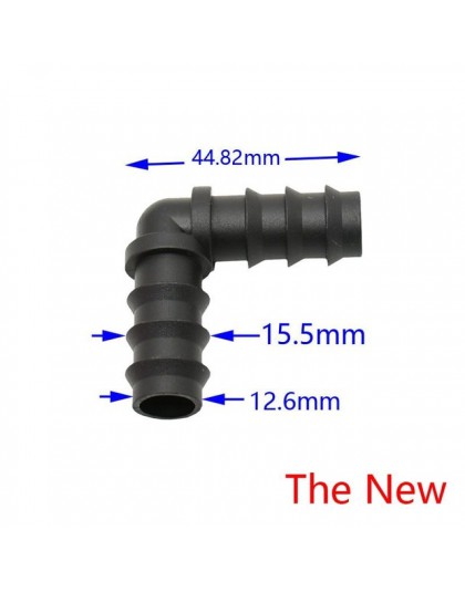 1/2 "wąż ogrodowy złącze kątowe 16mm wąż barb zgięcia kolana stawów 90 stopni 3-way złącze do nawadniania do naprawy wspólne 7 s