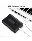 20 sztuk pojemność papierośnica z zapalniczka elektroniczna na usb Cigar Holder zapalniczki dla zwykłych papierosów gadżety dla 